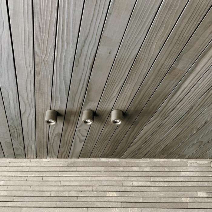 Rivestimento pareti esterne con legno carbonizzato yakisugi in accoya e  larice